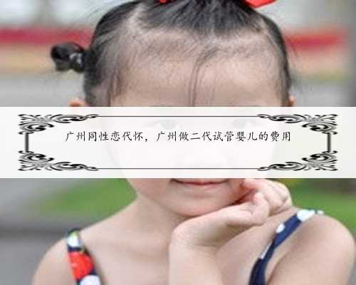 广州同性恋代怀，广州做二代试管婴儿的费用